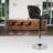 Amon Swivel Upholstered Faux Leather Adjustable Height Counter Stool-1480521316