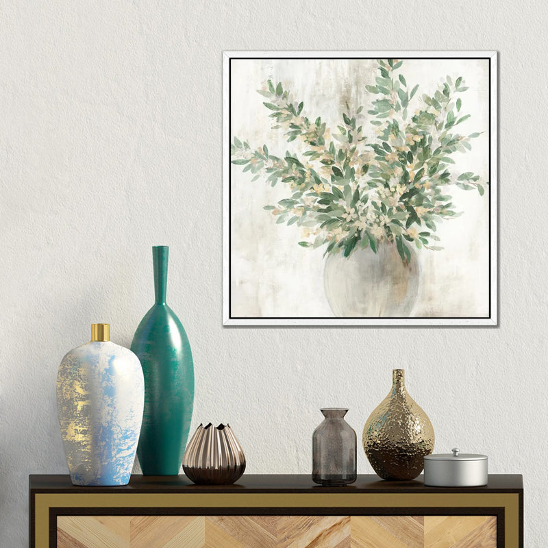 Rustic Green by Aria K - Gallery-Wrapped Canvas Giclée on Canvas, 45.72 cm H x 45.72 cm W  x  4.445 cm D, White