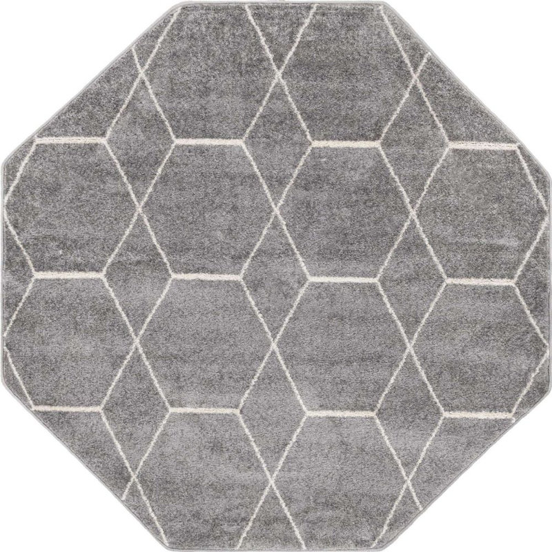 Tellaro Abstract Indoor Rug, Octagon 5' x 5'