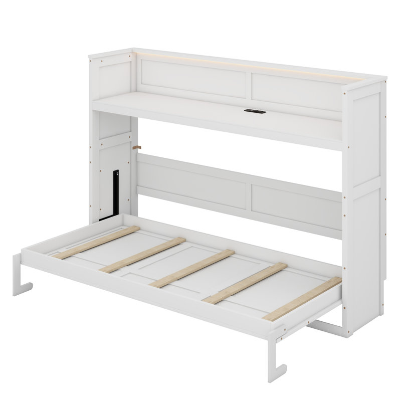 Lit escamotable simple TG avec lumières DEL et station de charge USB