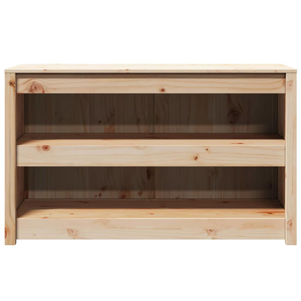 Vidaxl Kitchen Cabinet Brown 106 X 55 X 64 Cm Solid Pine Wood