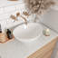 Horizon 415mm x 340mm White Ceramic Oval Countertop Basin Bathroom Sink