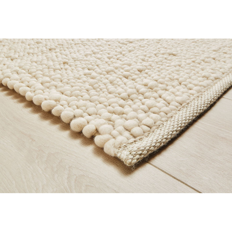 Areena Solid Colour Hand Woven Flatweave Area Rug, Square 250cm