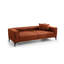Élégant canapé-lit 3 places, tuile rouge, 90,6 po x 37,4 po x 30,3 po | Structure en bois de hêtre durable et en carton, tissu 100% polyester | Convertible en canapé-lit avec mécanisme de dossier pivotant | Tissu facile à nettoyer, nettoyage à sec, confort moderne-686003150-686003145