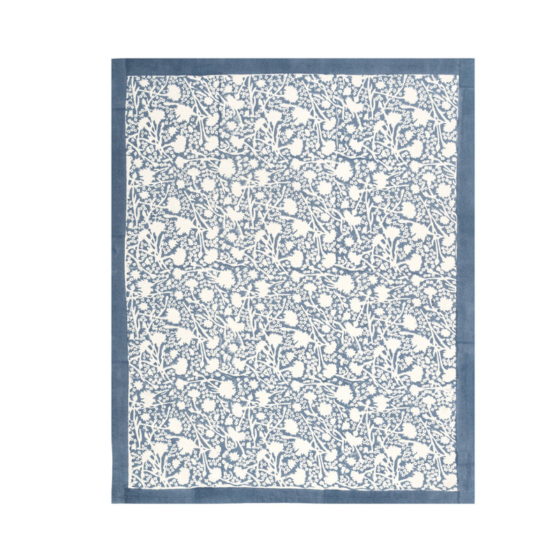 Meadows Floral Tea Towel Kitchen Towel, Blue