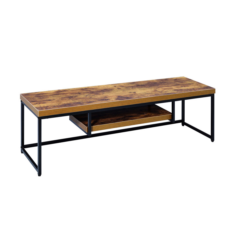 Multifunctional 1-shelf TV Stand Spacious Storage Space