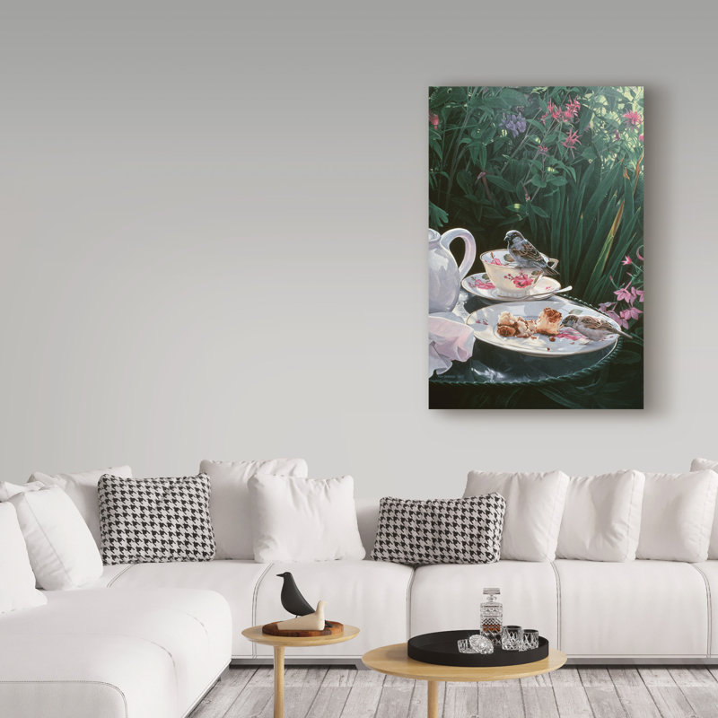 «Tea For Two» par Etelca, impression sur toile tendue, H 19 po x l 12 po x P 2 po