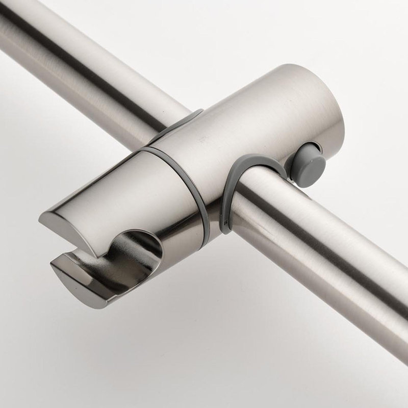 1-Spray 11.8 In. Wall Mount Dual Fixed And Handheld Shower Head 2.5 GPM With Slide Bar, Body-Sprays, Brushed Nickel