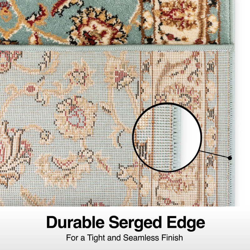 Tapis d'escalier Almore Sarouk, Tapis de couloir 2 pi 3 po x 43 pi