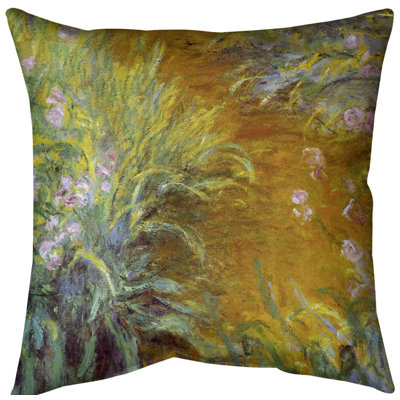 Coussin claude monet path through the irises euro