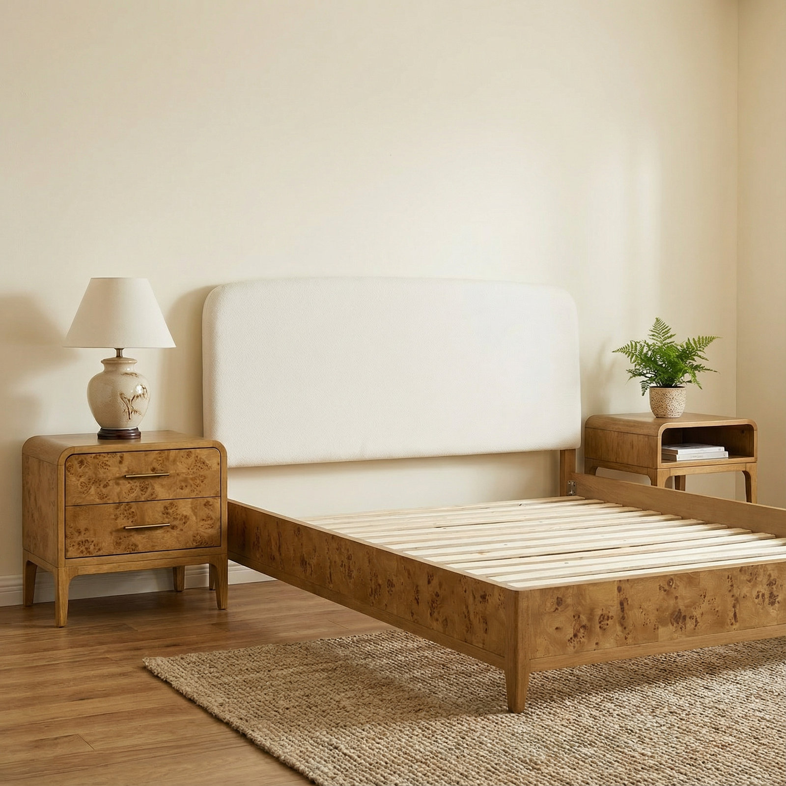 Sixto Burl Wood Nightstand