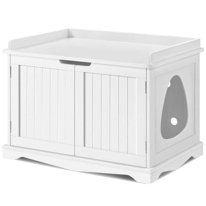 Salls Litter Box Enclosure, White