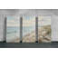 «Coastal Beach», reproduction d'art sur toile triptyque mettant en vedette des vagues de l'océan et du bois flottant, décor de bord de mer aux tons doux, décor de rivage 3 pièces, reproduction de peinture-826470476-826470478