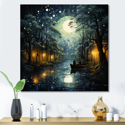 Canaux dramatiques bleu sarcelle haut
