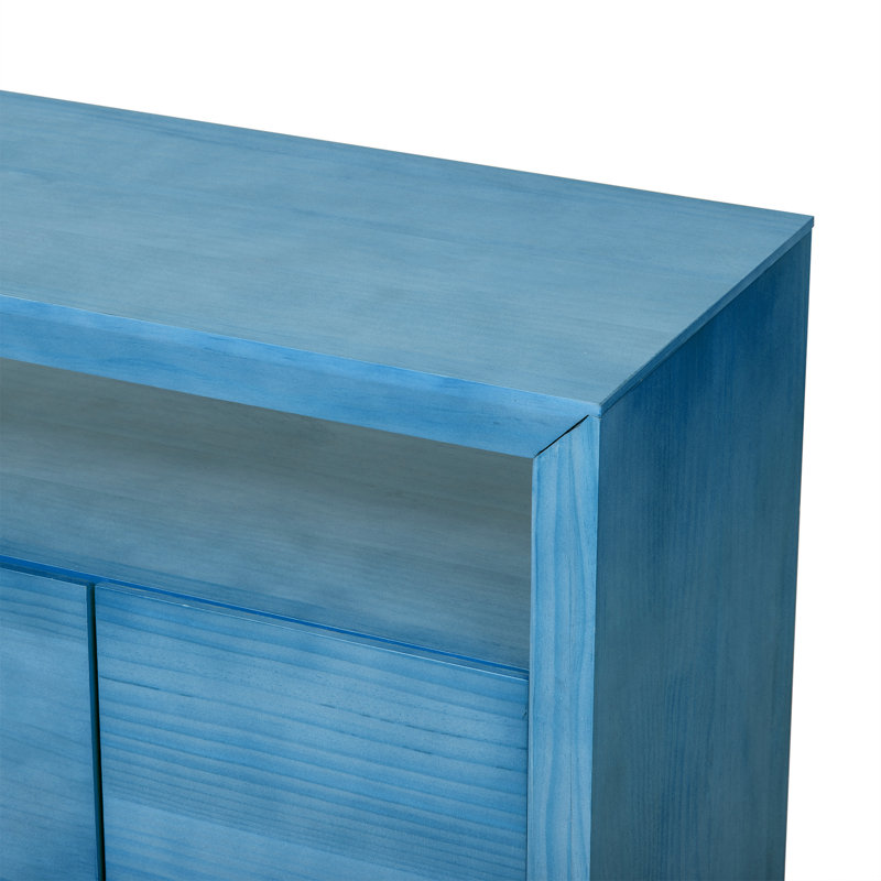 Sable 60" Sideboard With Open Shelf, Blue
