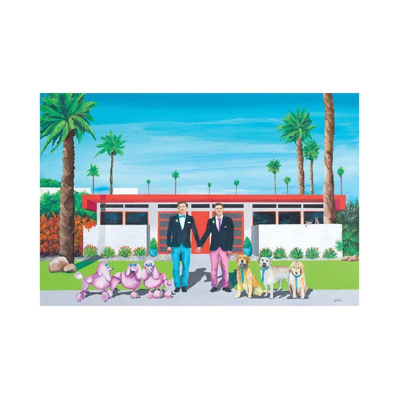 The Wedding Party - Print on Canvas, Wrapped Canvas, 20.32 cm H x 30.48 cm W