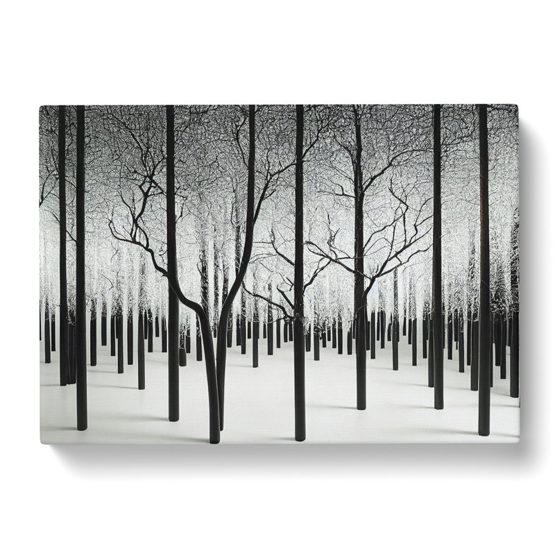 Winter Forest Modern - Wrapped Canvas, 40cm H x 60cm W x 3cm D