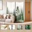 4 panneaux de paravent pliant Royal Misty Pine Forest Landscape-299593978-299593979