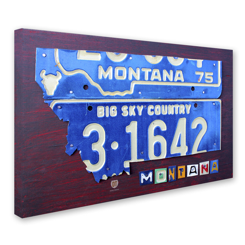 Montana, impression sur toile tendue, H 30 po x l 47 po x P 2 po