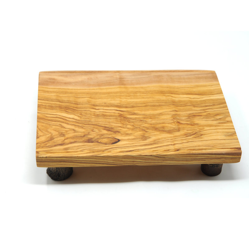 Ensemble de plateaux à sushi en bois d'olivier BeldiNest | Planche à service de sushi