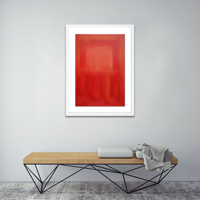 Red Souk 4 Print by Charles Stuart, White, 24" H x 18" W x 1.5" D