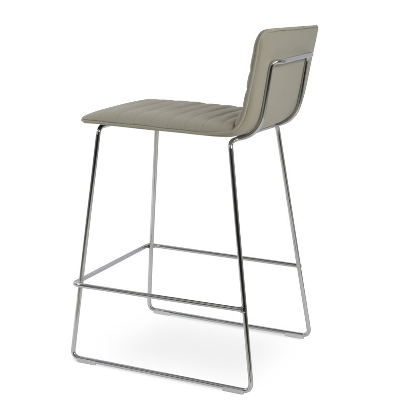 Corona HB Wire Full UPH Bar & Counter Stool, Light Gray, Short Stool (23" Seat Height)