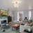 Semi Flush Mount Ceiling Light Fixture, Modern Light Fixtures Ceiling Mount with Fabric Shade, 3-Light Double Drum Lighting Fixtures Close to Ceiling Light for Bedroom-1108802111