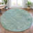 Machine Washable Indoor/Outdoor Xhevrie Teal Rug-112168708