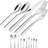 45-Piece Silverware Set Flatware Cutlery Set Service For 8, Durable Stainless Steel Tableware In Ergonomic Design Size And Weight, Kitchen Utensil Sets With Steak Knives, Rust-Proof, Dishwasher Safe