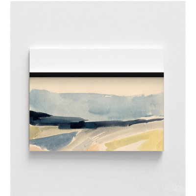 Abstract Pastel Tones Landscape Painting Print, Framed Watercolor Nature Art, Nature Wall Decor, Abstract Landscape Print, Framed Wall Art