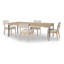 Biscayne Low Back Side Chair in Brown/White