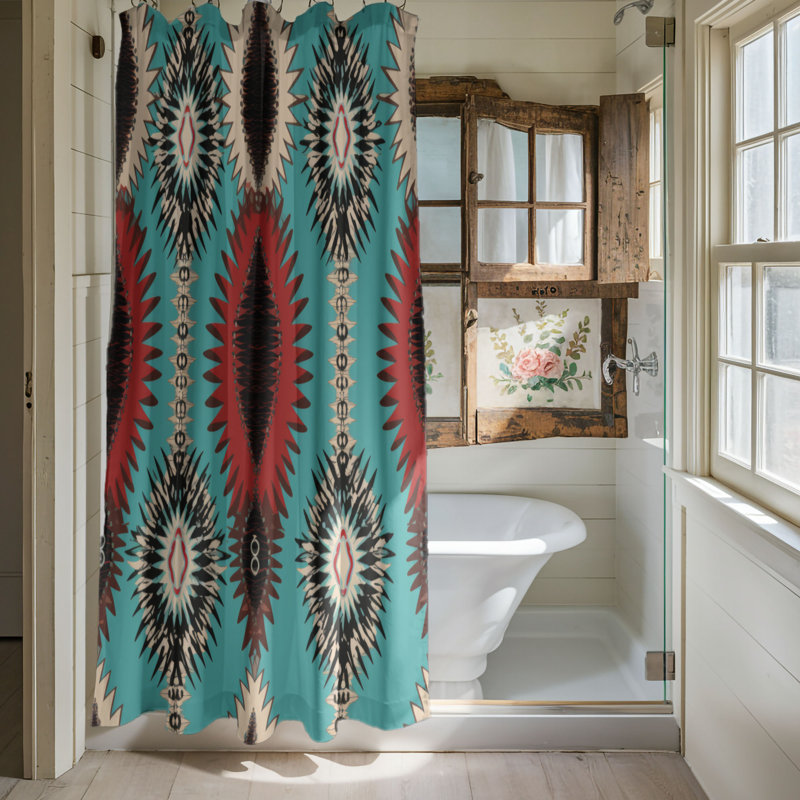Rideau de douche Boho Fusion - Premium, H 74 po x l 71 po