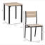 Ensemble de table de salle à manger pour 2 personnes HOMcom, table de cuisine moderne et chaises, ensemble de salle à manger pour coin-repas, petit espace, appartement, peu encombrant