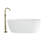 STRETTO 59" x 30" Freestanding Acrylic Bathtub with Faucet-91967161