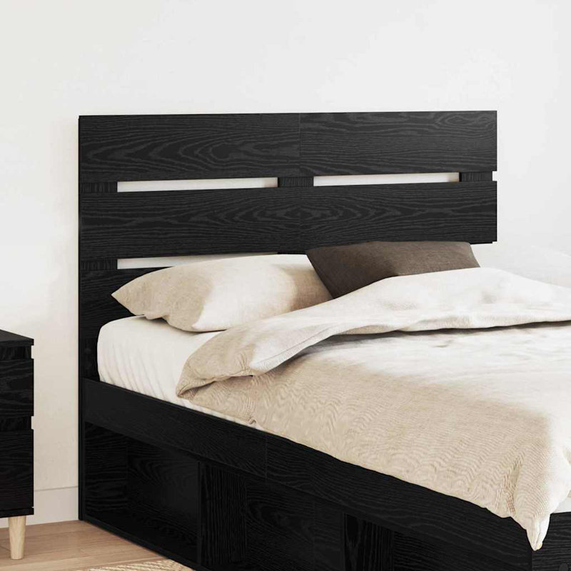 Headboard, EU Double - 135 x 200 cm, Black Oak