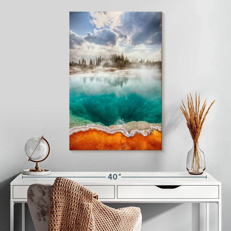 Alvord Yellowstone Geyser Basin, H 30 po x l 20 po