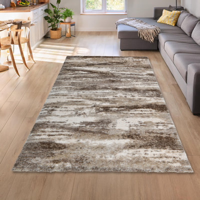 Harcourt Modern Abstract Shag Area Rug