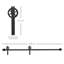 Kameron 6.6ft Sliding Wood Barn Door Hardware Kits Track Industrial Style A Set