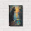 Highland Dunes «Black Cat And Goldfish 1» par Momart, art mural en métal-948002664