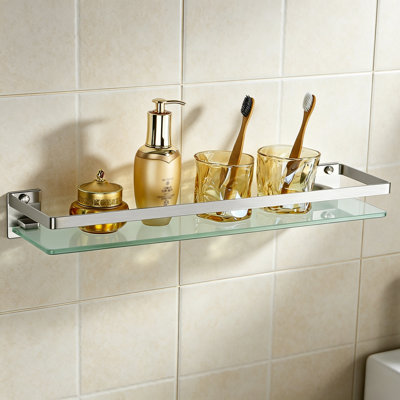 Stainless Steel Wall Bathroom Shelves