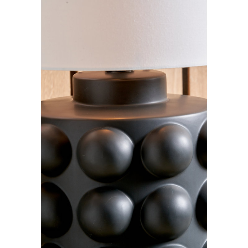Serenity Ceramic Table Lamp, Black