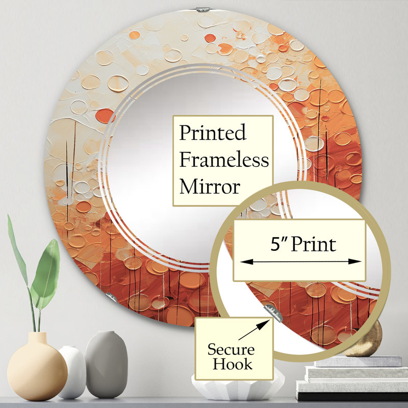 Miroir mural Bl gras, 24 po x 24 po