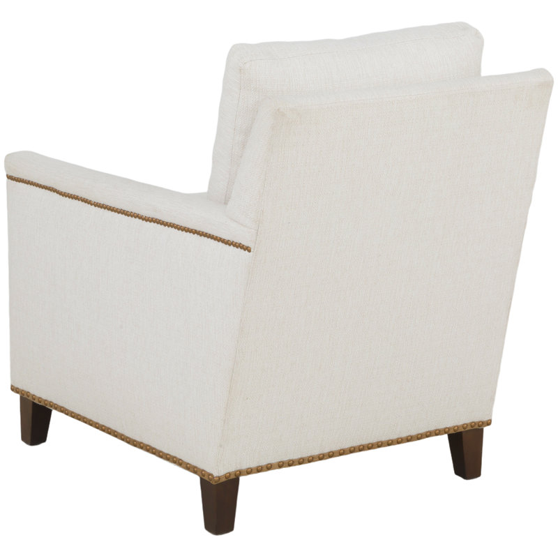 Upholstered Armchair, Tobacco, Small Aged Bronze, 1149 Olive