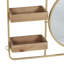 Miroir d'appoint avec tablettes Mccreery