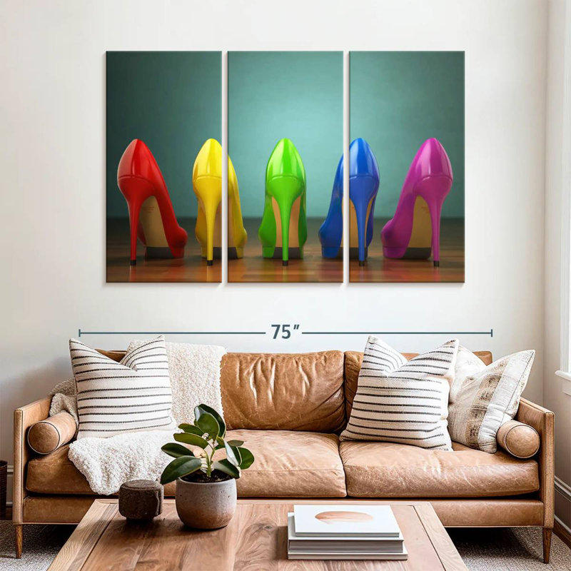 Shuttleworth Rainbow Heels, 28" H x 45" W
