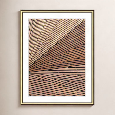 Fayette "Geometric Wood Panel 1" Print