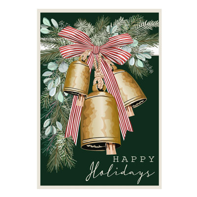 Golden Bells Applique House Flag