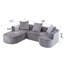 Canapé modulaire modulaire avec méridienne en L, canapé-lit modulaire Cloud avec assise profonde, canapés à compression en éponge-2068916173