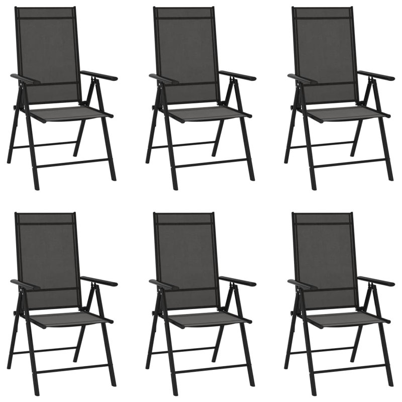 Gould Folding Recliner Chair, Anthracite, Black