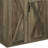 Rustic Oak Dining Server With Functional Shelves And Cup Holder Charming For Living Room